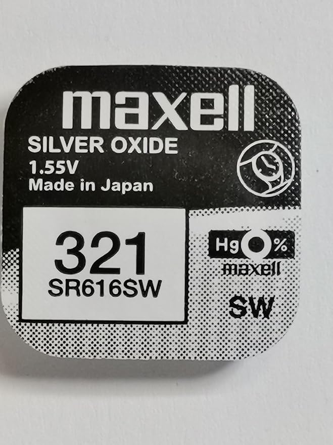 Pila �xido plata MAXELL 321 SR0616SW 1,55v (M041)