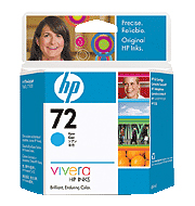 Tinta HP N72 cyan C9398A 69ml.